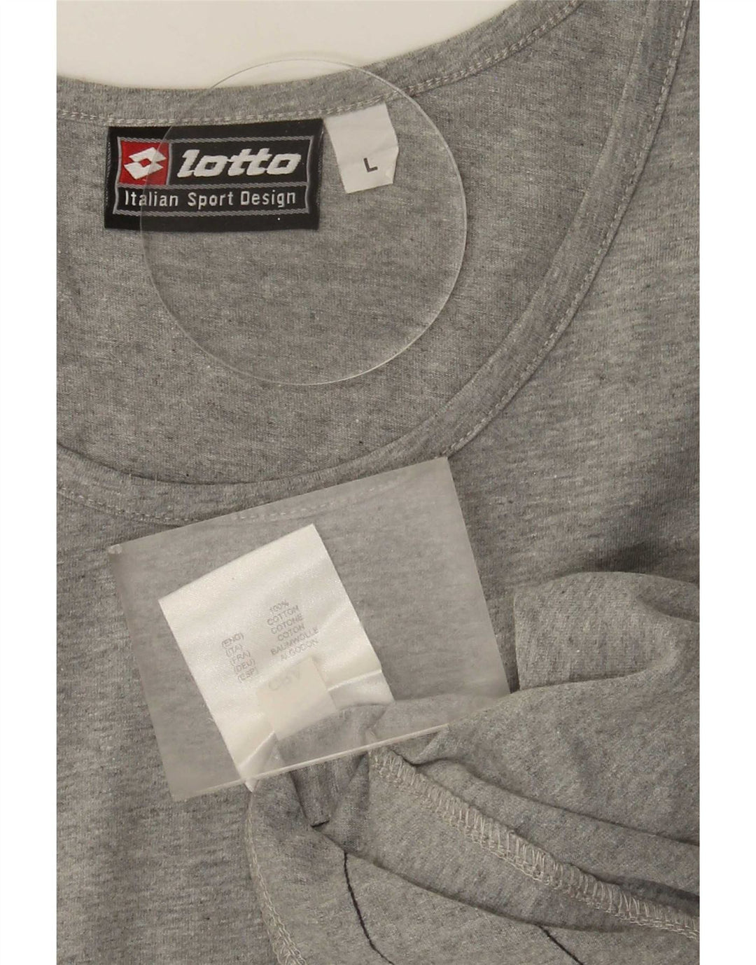 Lotto Mens Vest Top Large Grey Cotton