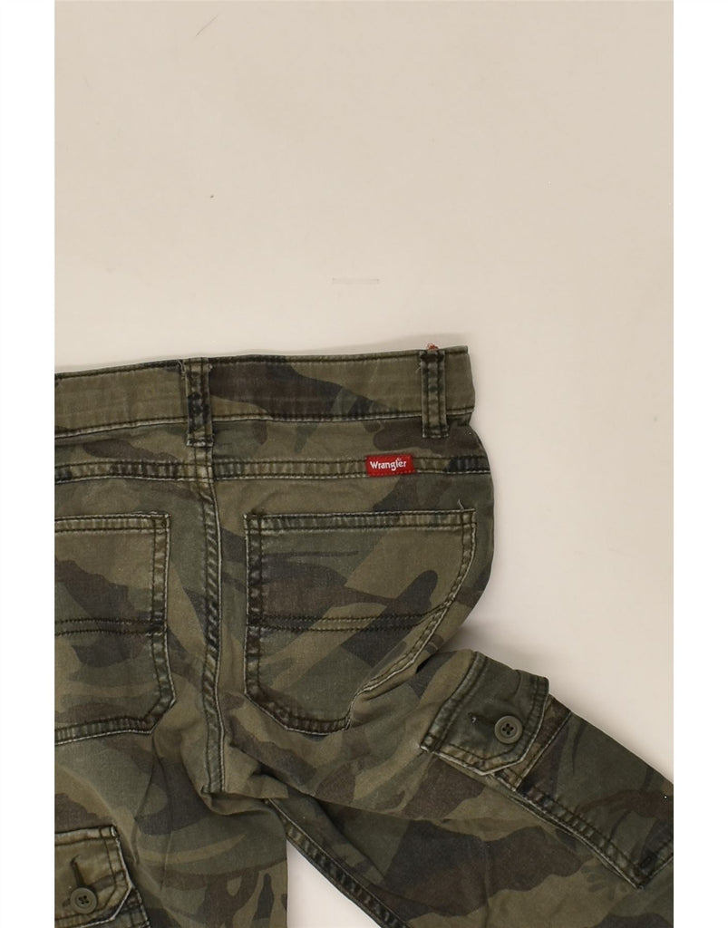 WRANGLER Boys Straight Casual Trousers 7-8 Years W24 L22  Khaki Camouflage | Vintage Wrangler | Thrift | Second-Hand Wrangler | Used Clothing | Messina Hembry 