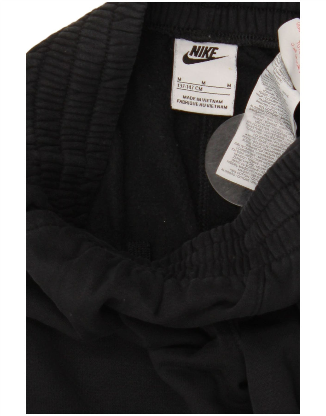 NIKE Boys Cargo Tracksuit Trousers Joggers 10-11 Years Medium Black Cotton