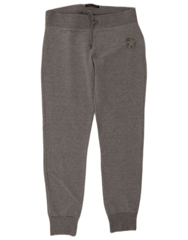 Converse Womens Tracksuit Trousers Joggers UK 10 Small Grey Flecked Cotton