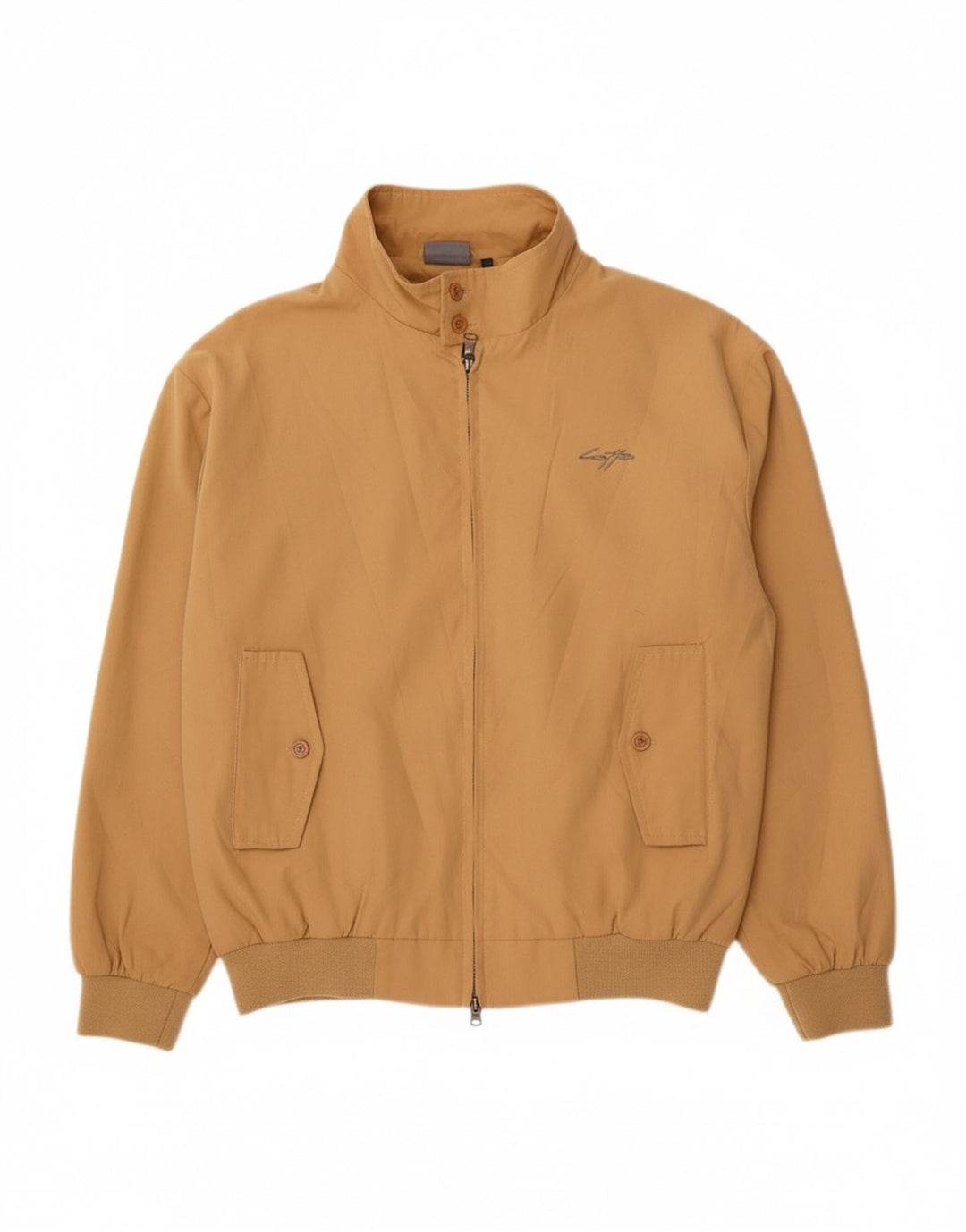LOTTO Mens Bomber Jacket UK 38 Medium Beige Polyester