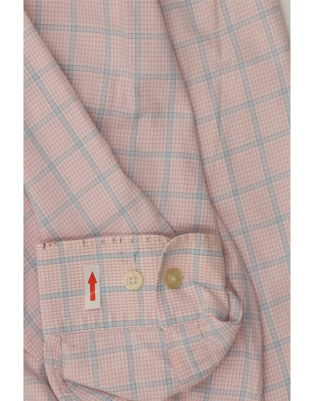 Orvis Mens Shirt 2XL Pink Check Cotton