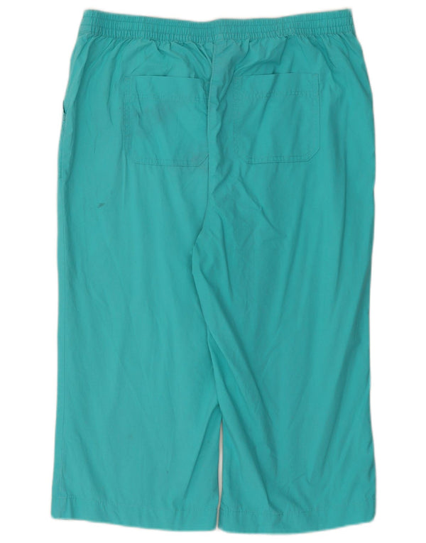 Marks & Spencer Womens Bermuda Shorts UK 16 Large W36 L18 Turquoise