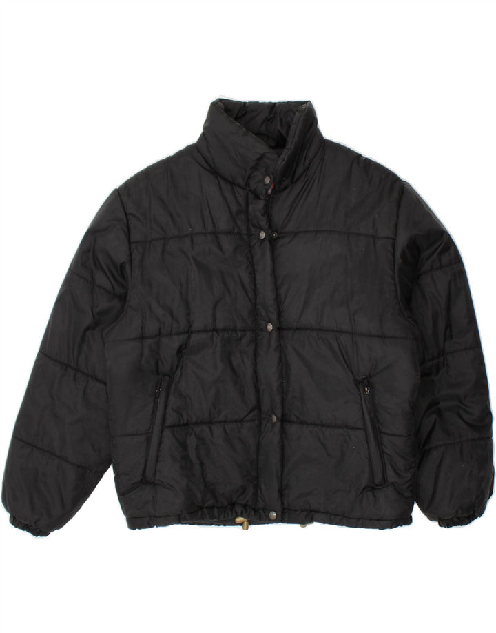 BRUGI Womens Padded Jacket IT 42 Medium Black Polyamide Vintage Brugi and Second-Hand Brugi from Messina Hembry 