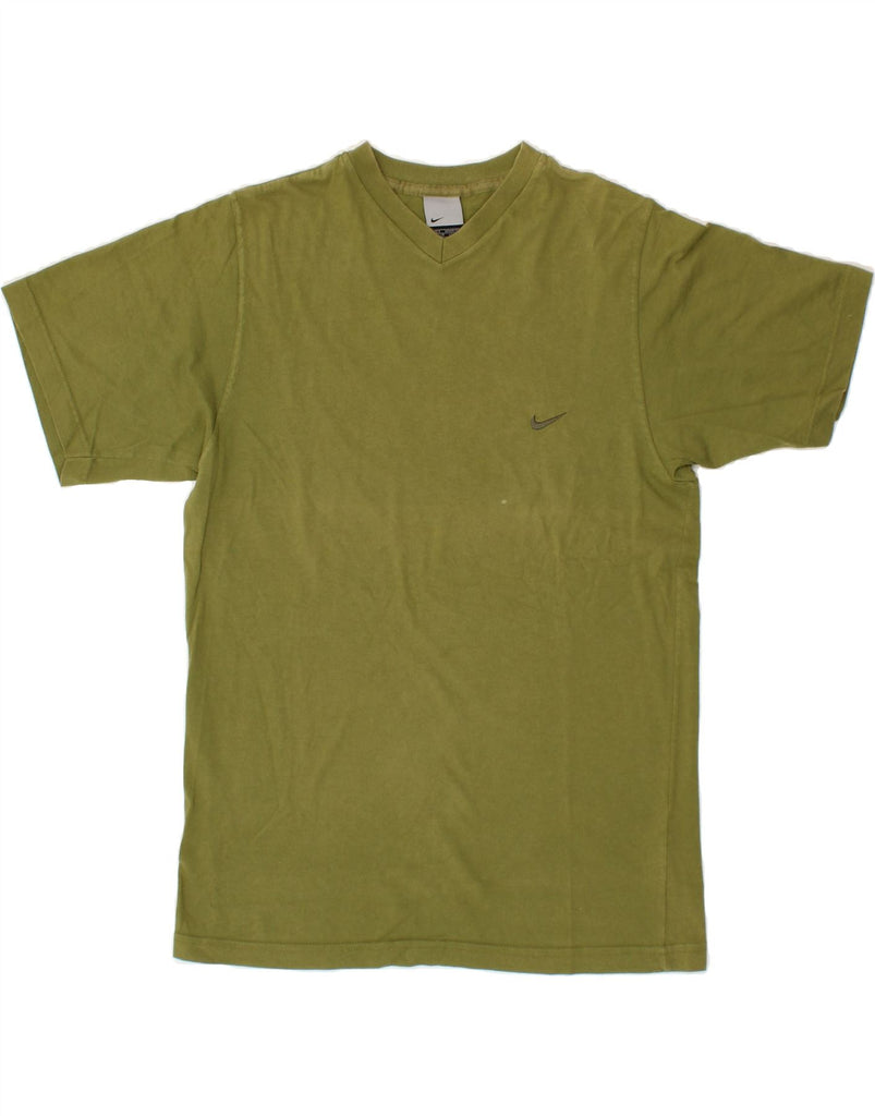NIKE Mens T-Shirt Top Small Khaki Cotton Vintage Nike and Second-Hand Nike from Messina Hembry 