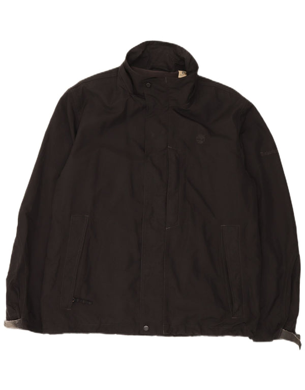 Timberland Mens Windbreaker Jacket UK 38 Medium Black Nylon