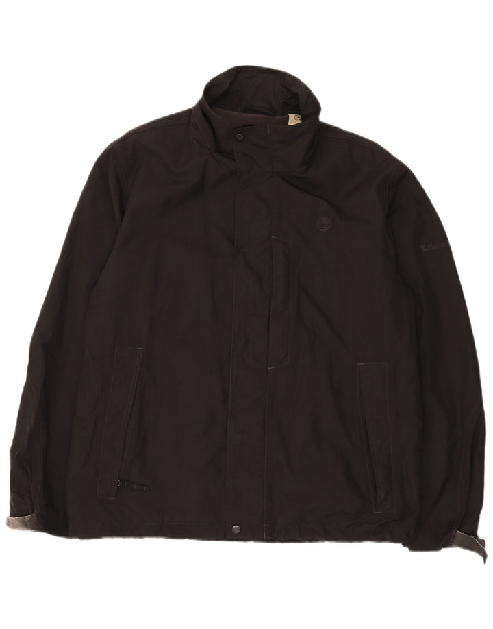 Timberland Mens Windbreaker Jacket UK 38 Medium Black Nylon