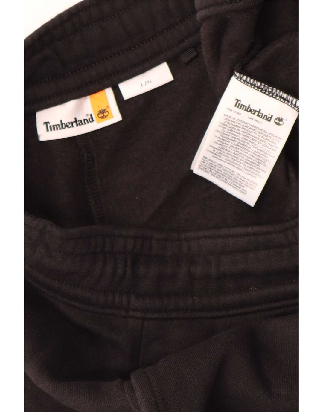 Timberland Mens Tracksuit Trousers Joggers Large Black Cotton