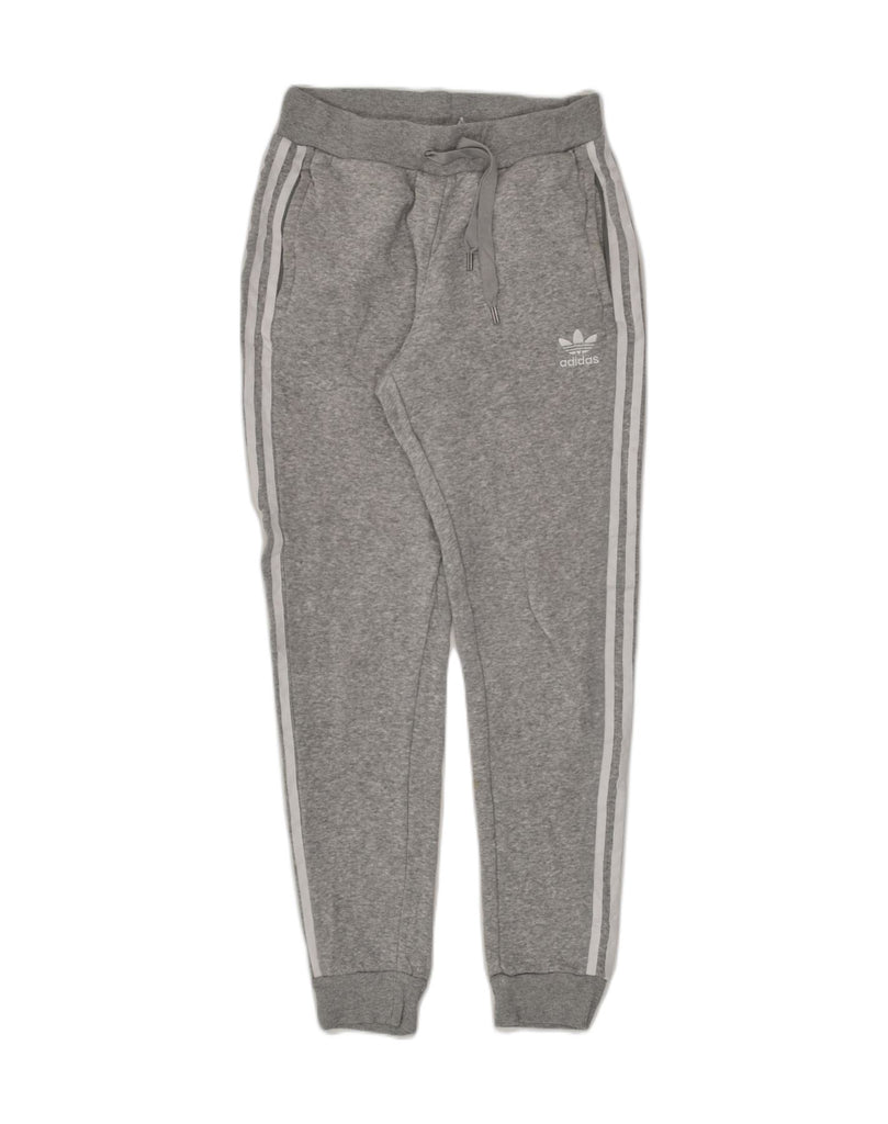 ADIDAS Womens Tracksuit Trousers Joggers UK 6 XS Grey Cotton | Vintage Adidas | Thrift | Second-Hand Adidas | Used Clothing | Messina Hembry 