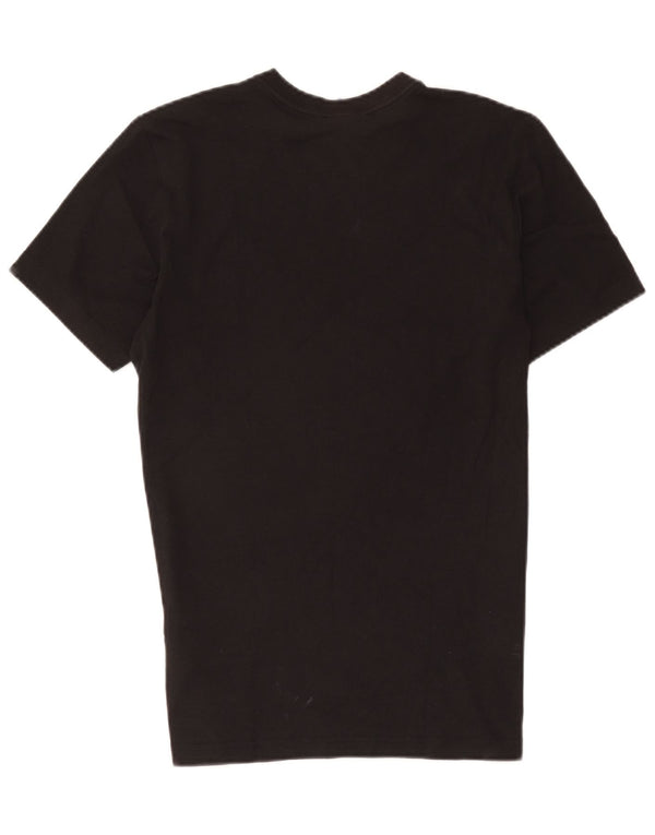 Adidas Mens Graphic T-Shirt Top Medium Black Cotton