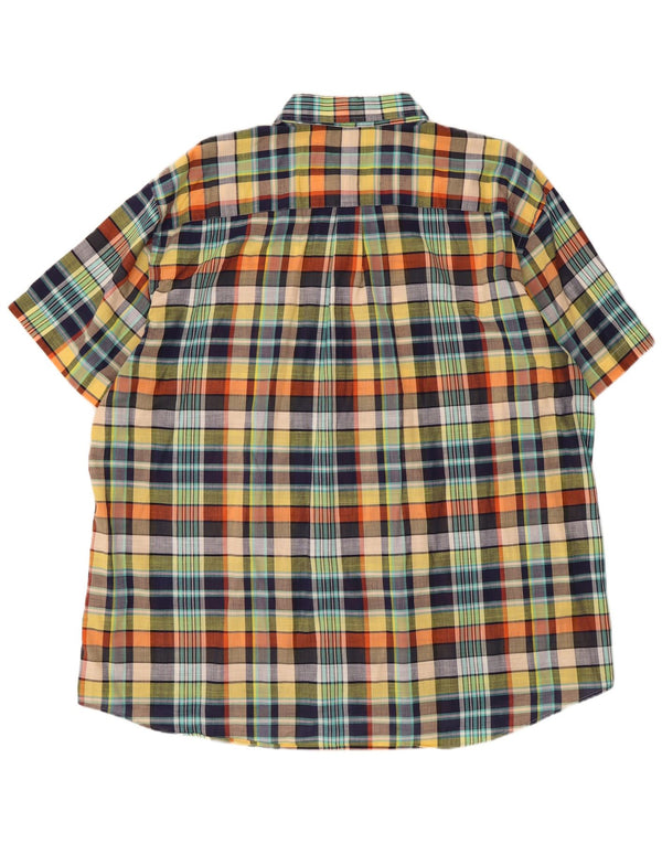 Lacoste Mens Regular Fit Short Sleeve Shirt Size 48 3XL Multicoloured Check