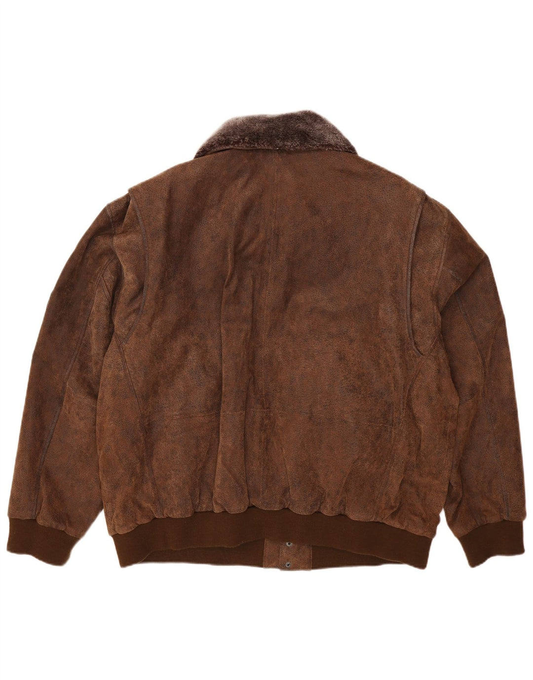 Maddox Mens Leather Jacket UK 52 6XL Brown Leather