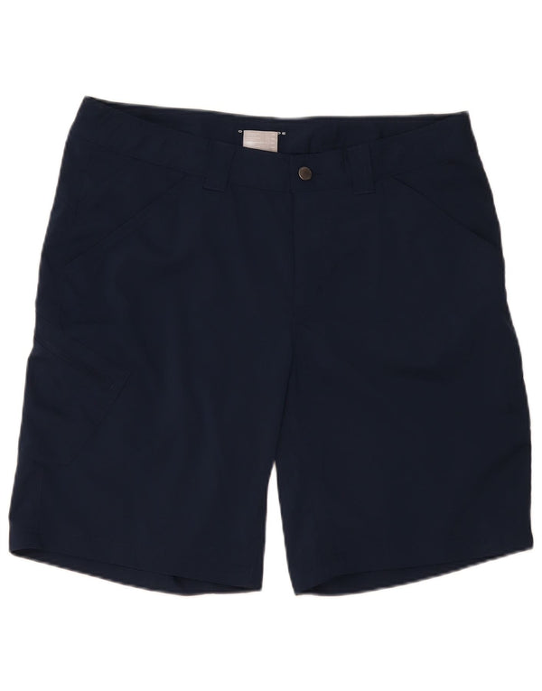 Columbia Mens Omni-Shade Cargo Shorts W38 XL Navy Blue Nylon