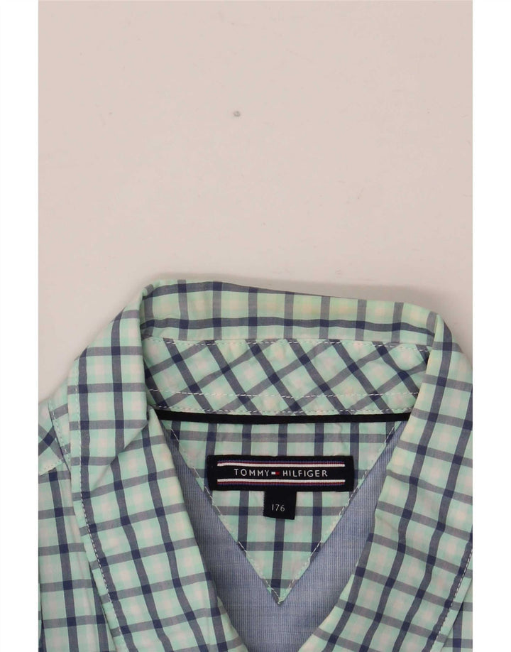 Tommy Hilfiger Boys Shirt 15-16 Years Green Check