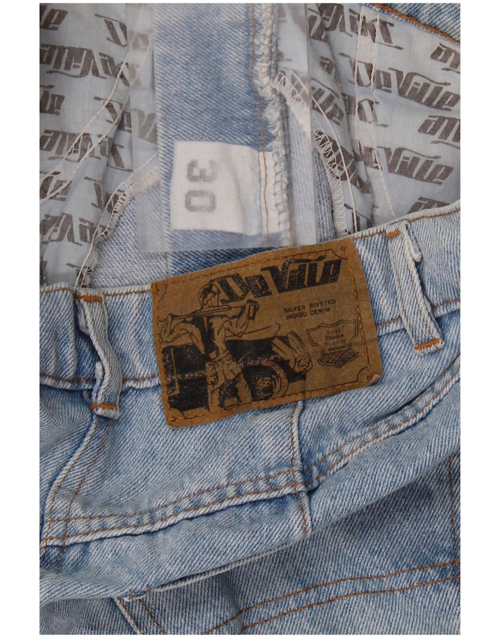 DE VILLE Womens Denim Skirt W30 Medium Blue Cotton