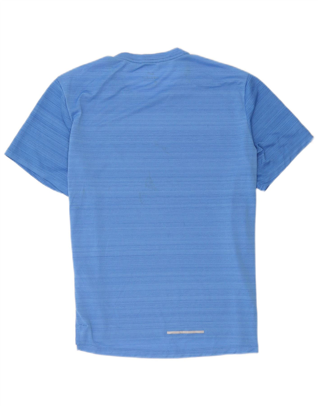 Nike Mens Dri Fit T-Shirt Top Large Blue Striped Polyester