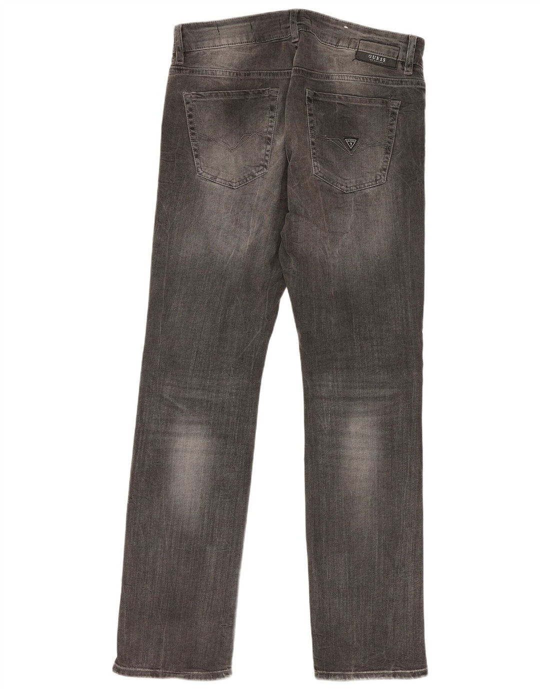 Guess Mens Angels Slim Jeans W30 L32 Grey Cotton