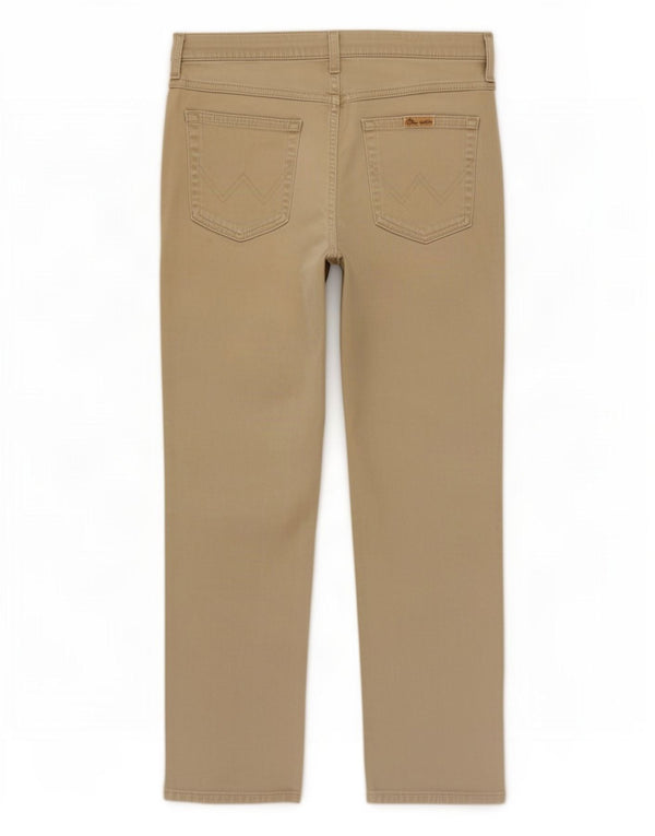 Wrangler Mens Straight Casual Trousers W32 L30 Beige