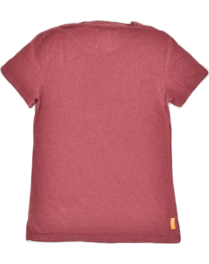 SUPERDRY Mens T-Shirt Top Medium Maroon Cotton | Vintage Superdry | Thrift | Second-Hand Superdry | Used Clothing | Messina Hembry 