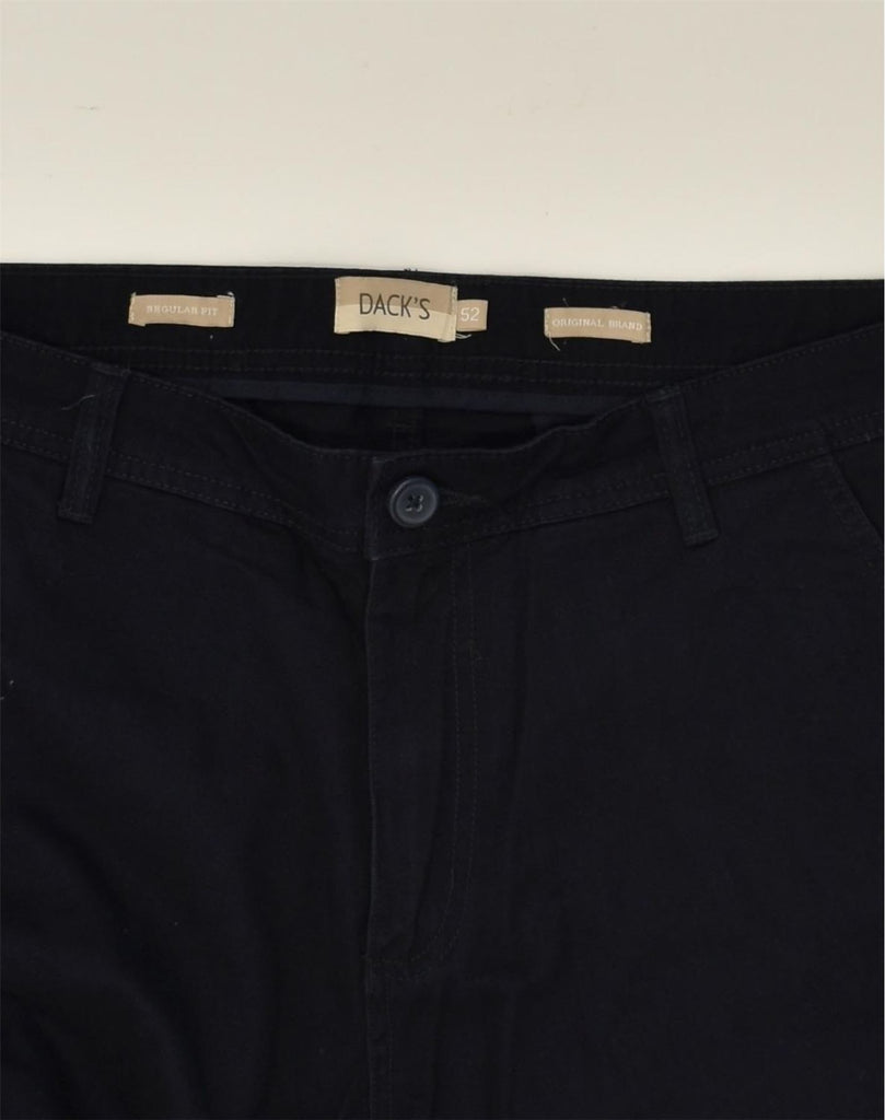 DACK'S Mens Regular Fit Chino Shorts IT 52 XL W36 Navy Blue Cotton | Vintage Dack's | Thrift | Second-Hand Dack's | Used Clothing | Messina Hembry 