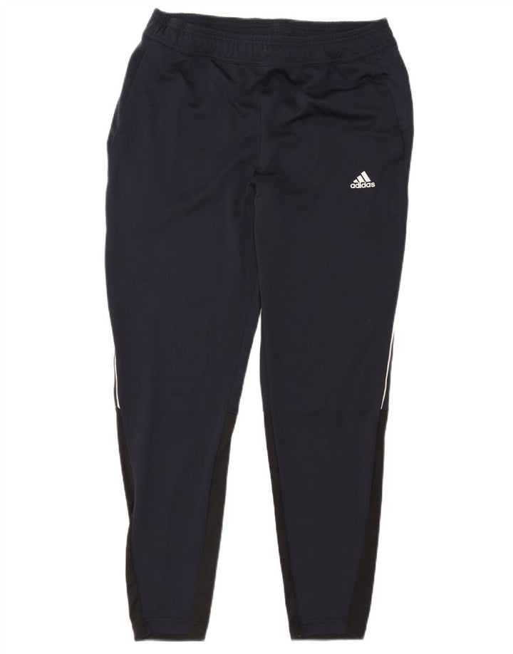 Adidas Mens Aeroready Tracksuit Trousers Large Navy Blue Polyester