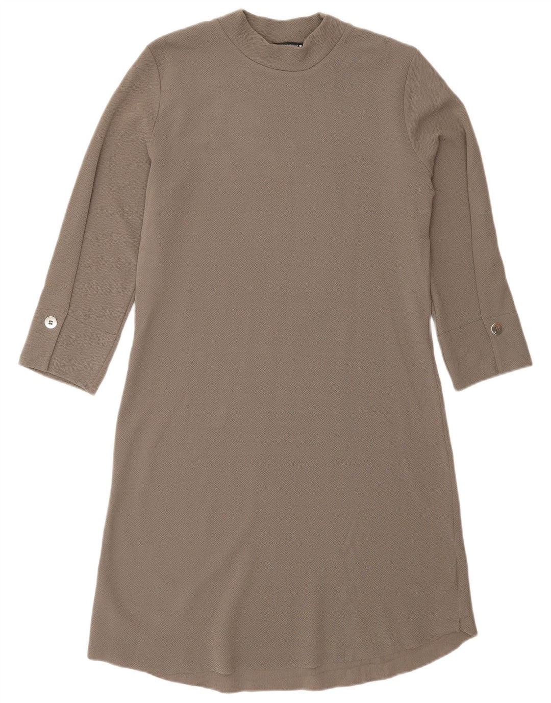 ZARA Womens 3/4 Sleeve A-Line Dress UK 10 Small Grey