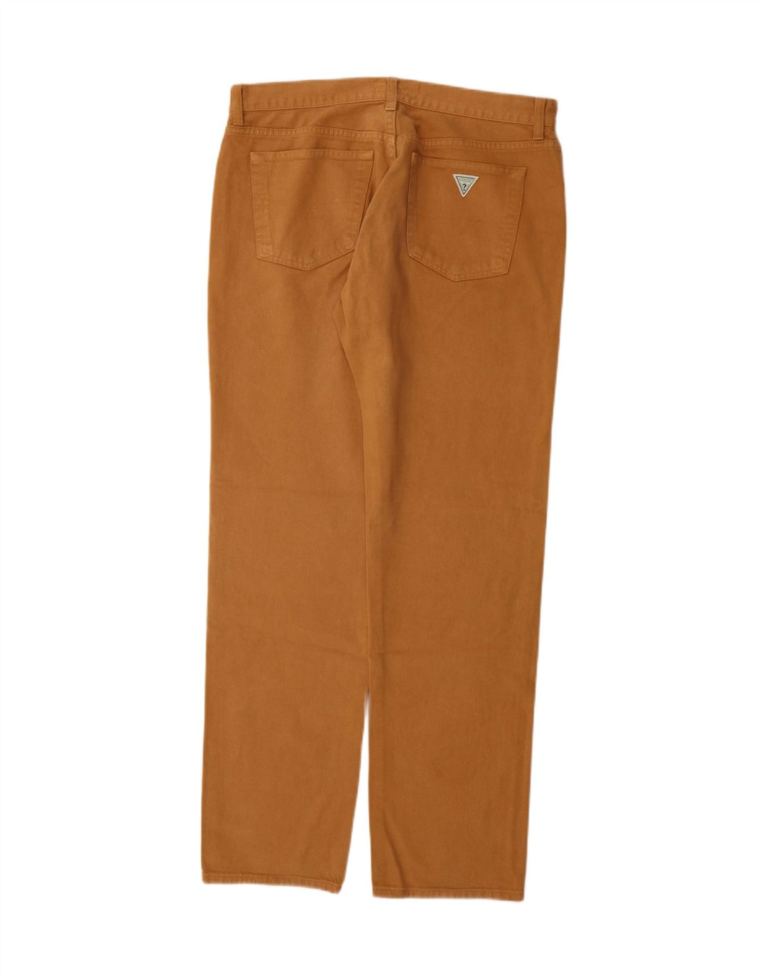 GUESS Mens Straight Casual Trousers W36 L33 Brown Cotton Vintage Guess and Second-Hand Guess from Messina Hembry 