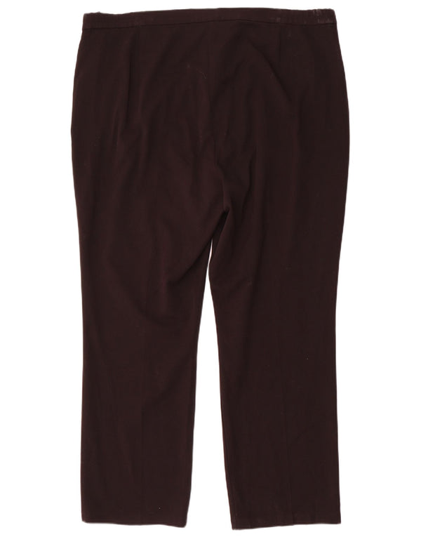 Marks & Spencer Womens Straight Casual Trousers UK 18 XL W40 L30 Black