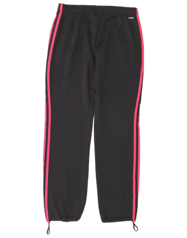 Adidas Womens Climalite Tracksuit Trousers Joggers UK 8/10 Small Black