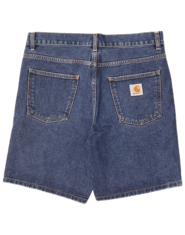 Carhartt Mens Denim Shorts W31 Medium Blue Cotton