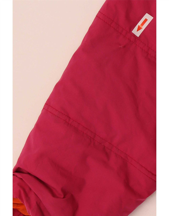 Lotto Womens Hooded Padded Jacket UK 12 Medium Pink