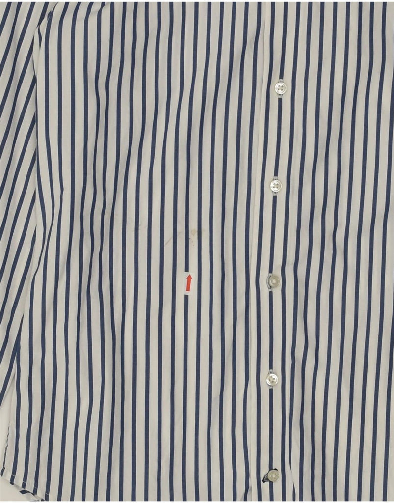 TOMMY HILFIGER Mens Shirt Small Blue Striped Cotton | Vintage Tommy Hilfiger | Thrift | Second-Hand Tommy Hilfiger | Used Clothing | Messina Hembry 