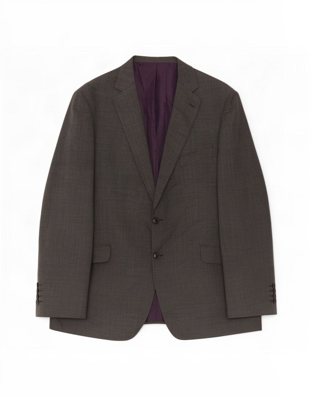 Marks & Spencer Mens 2 Button Blazer Jacket UK 46 XL Grey Wool