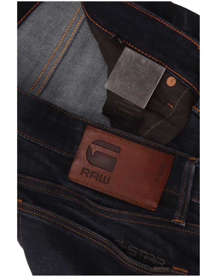 G-Star Mens Slim Jeans W32 L32 Navy Blue Cotton