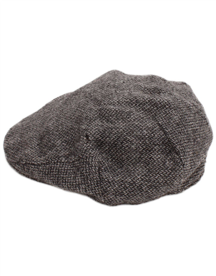 Marks & Spencer Mens Flat Cap Large Grey Herringbone Wool Classic