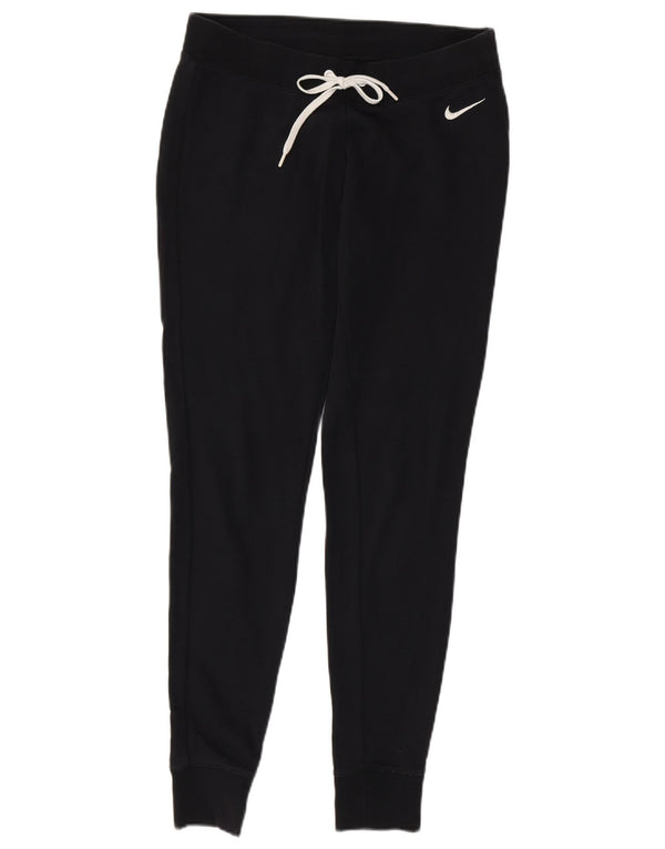 Nike Womens Tracksuit Trousers Joggers UK 12 Medium  Black Cotton
