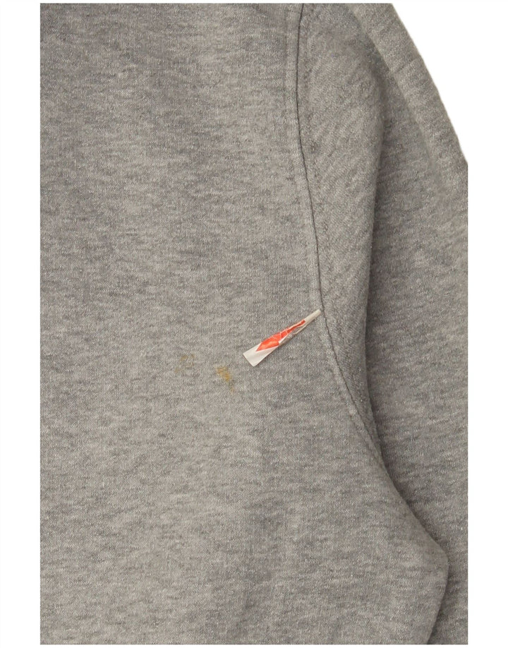 Champion Mens Zip Hoodie Sweater Large Grey Cotton