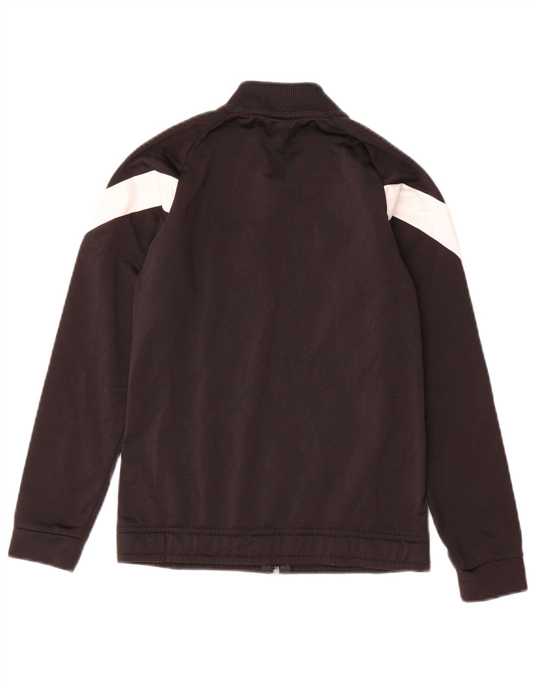 PUMA Boys Tracksuit Top Jacket 9-10 Years Black Colourblock Polyester