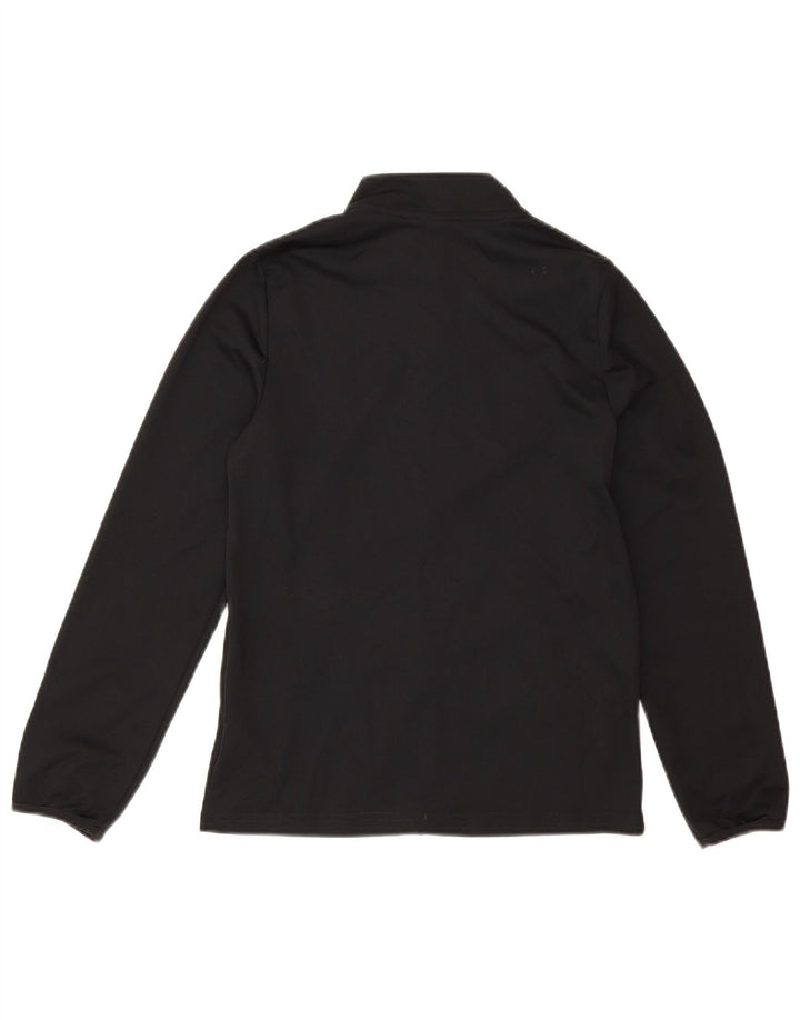 Nike Boys Tracksuit Top Jacket 12-13 Years Large Black Polyester