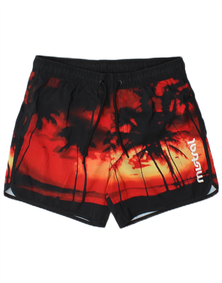 Mistral Mens Graphic Swimming Shorts Medium  Multicoloured Polyester