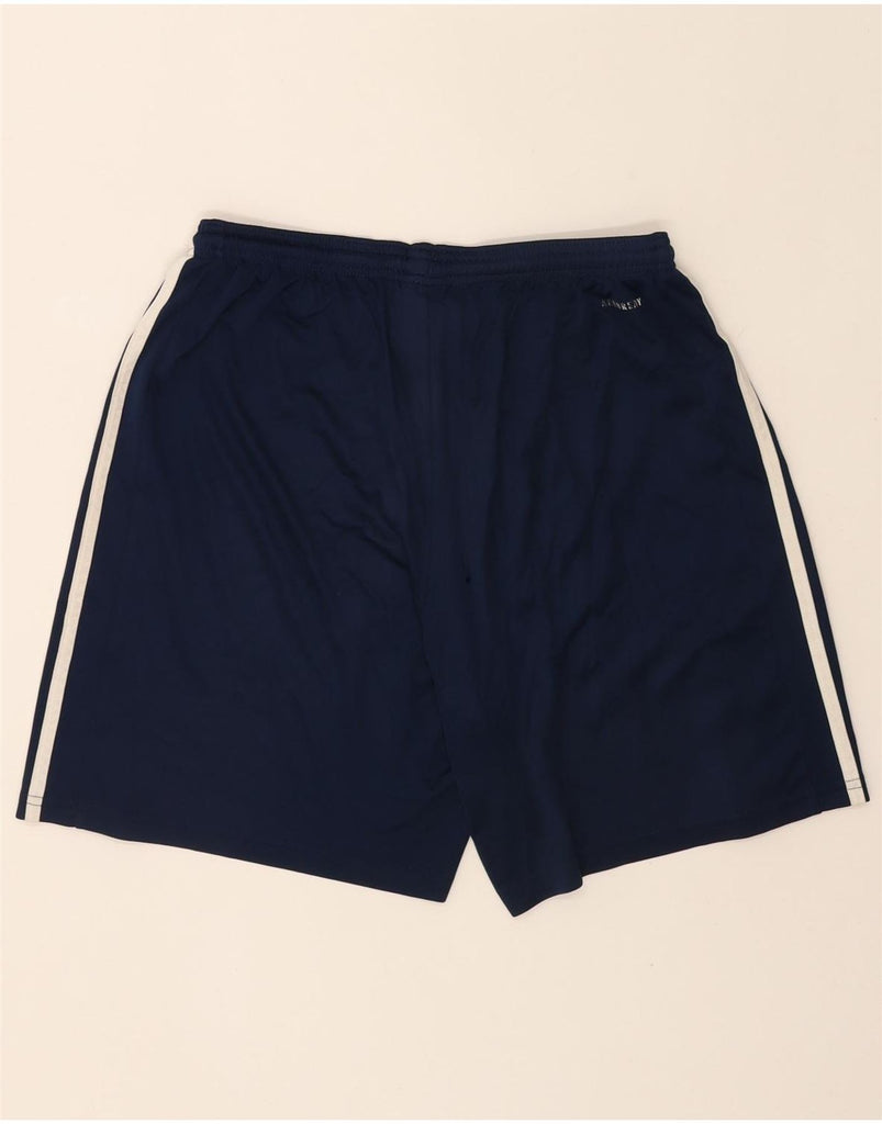 ADIDAS Mens Sport Shorts Large  Navy Blue Polyester Vintage Adidas and Second-Hand Adidas from Messina Hembry 