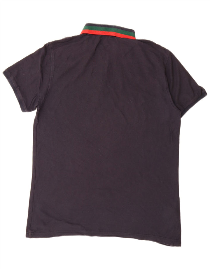 PENGUIN Mens Polo Shirt XL Navy Blue Cotton