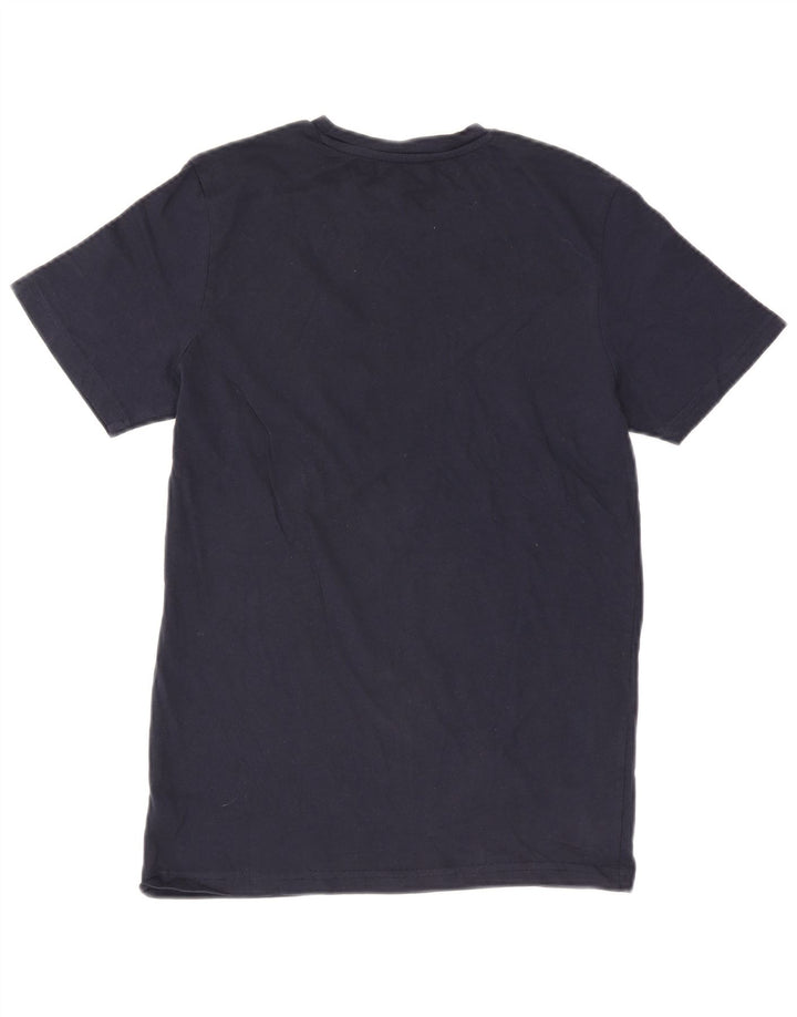 Jack & Jones Mens Regular Fit T-Shirt Top Small Navy Blue Cotton
