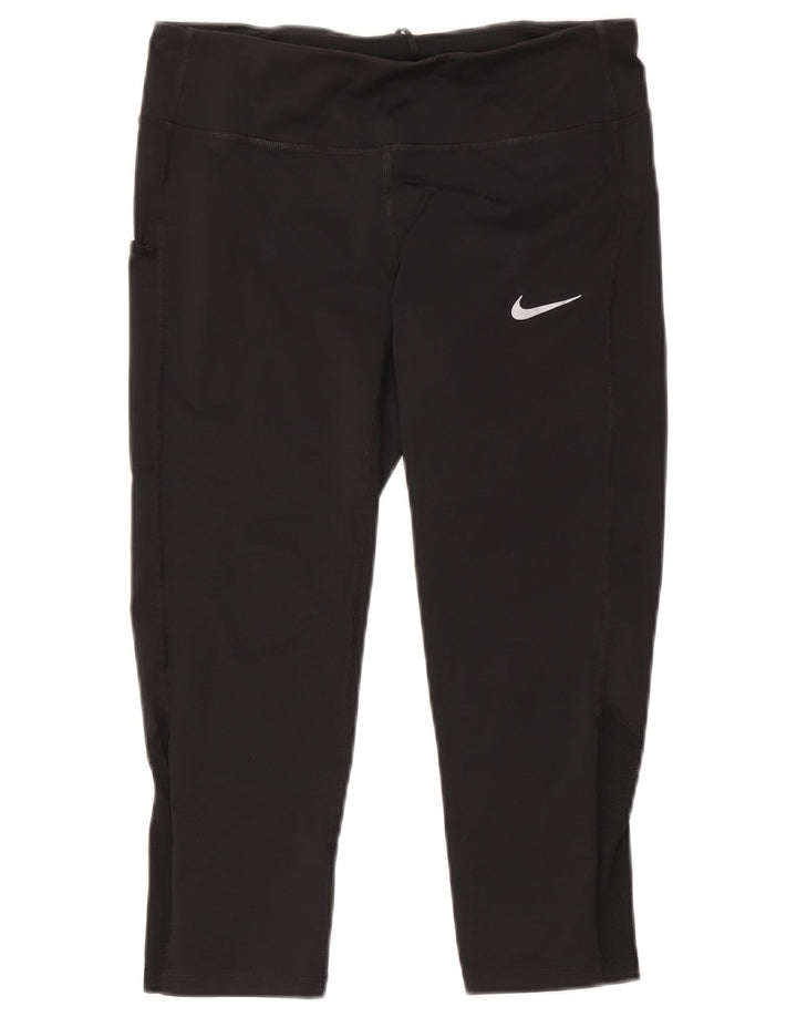 Nike Womens Capri Leggings UK 14 Medium  Black