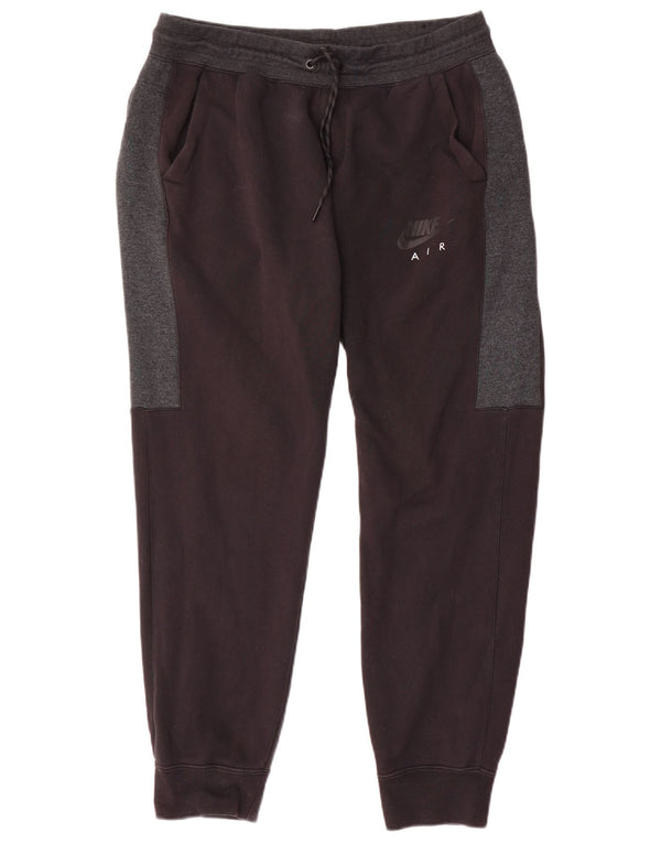 Nike Mens Tracksuit Trousers Joggers XL Black Colourblock Cotton