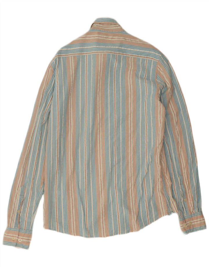 Diadora Mens Shirt Medium Multicoloured Striped Cotton