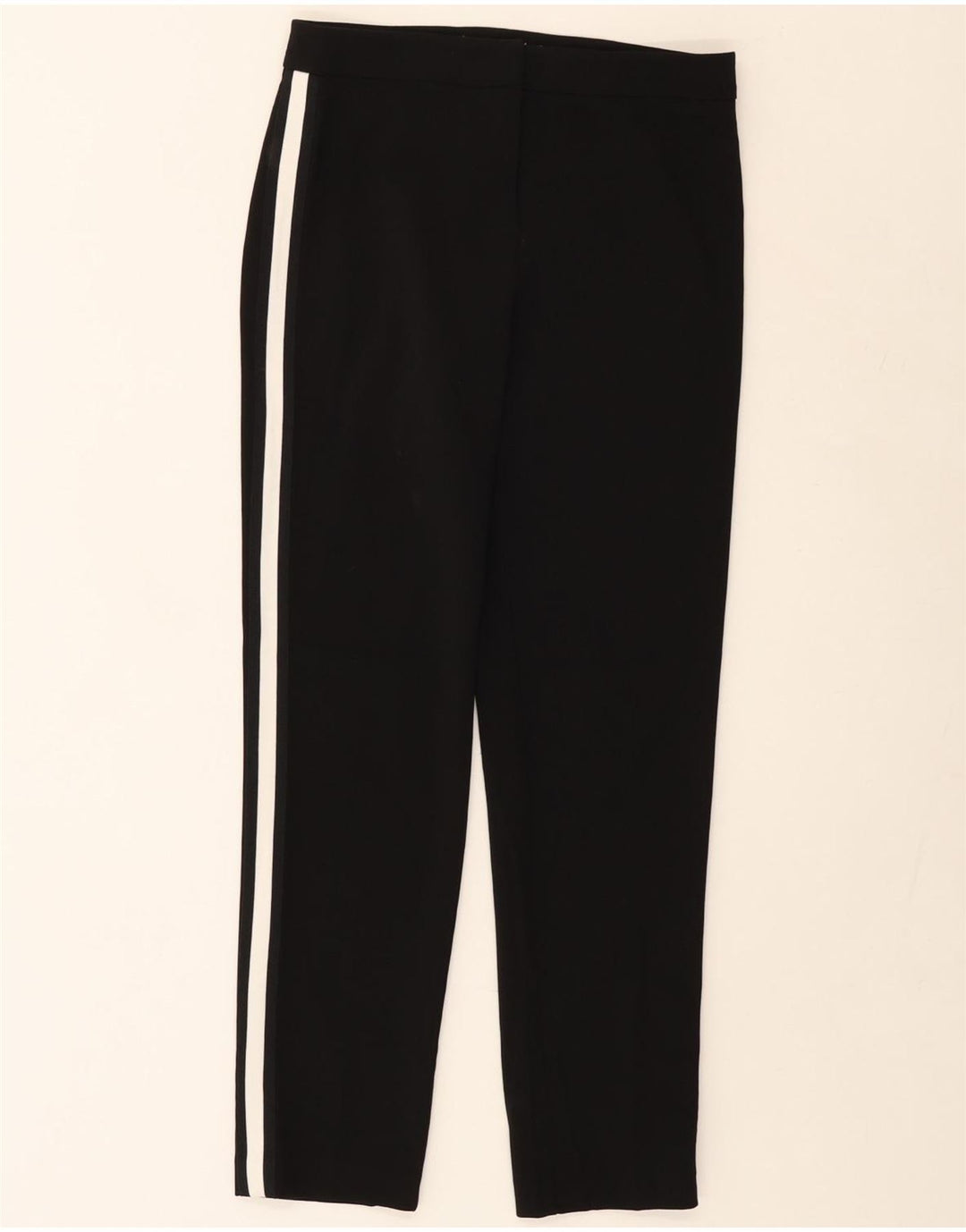 CALVIN KLEIN Womens Straight Casual Trousers US 6 Medium W30 L28 Black