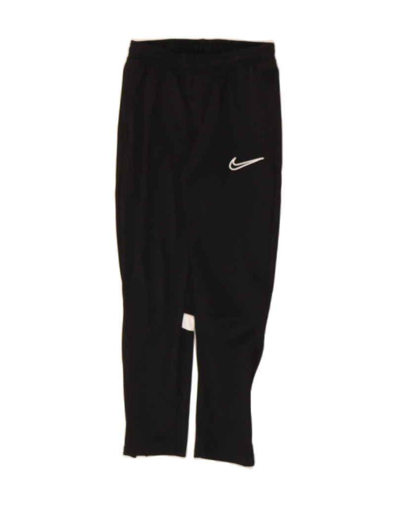 NIKE Boys Dri Fit Tracksuit Trousers 11-12 Years Medium Black Colourblock Vintage Nike and Second-Hand Nike from Messina Hembry 