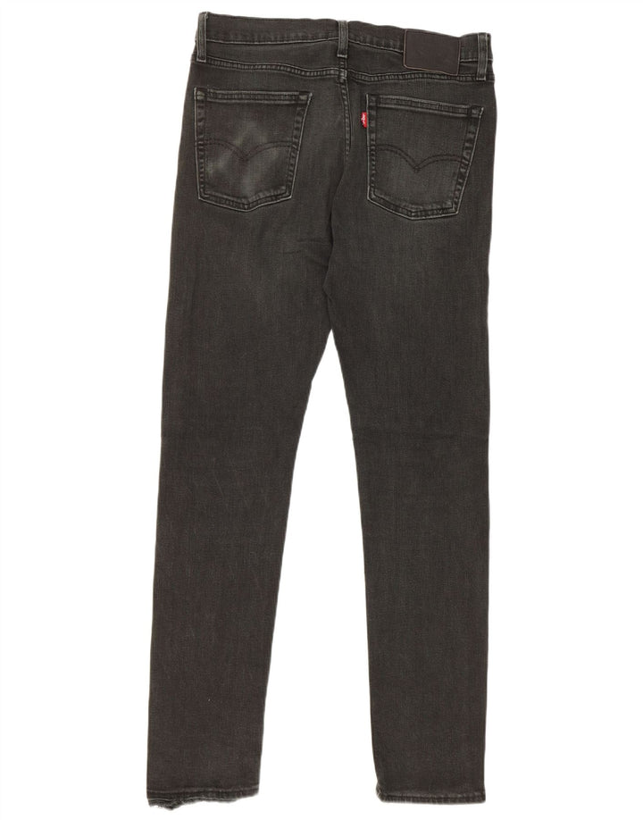 Levi's Mens Slim Jeans W32 L32 Black Cotton