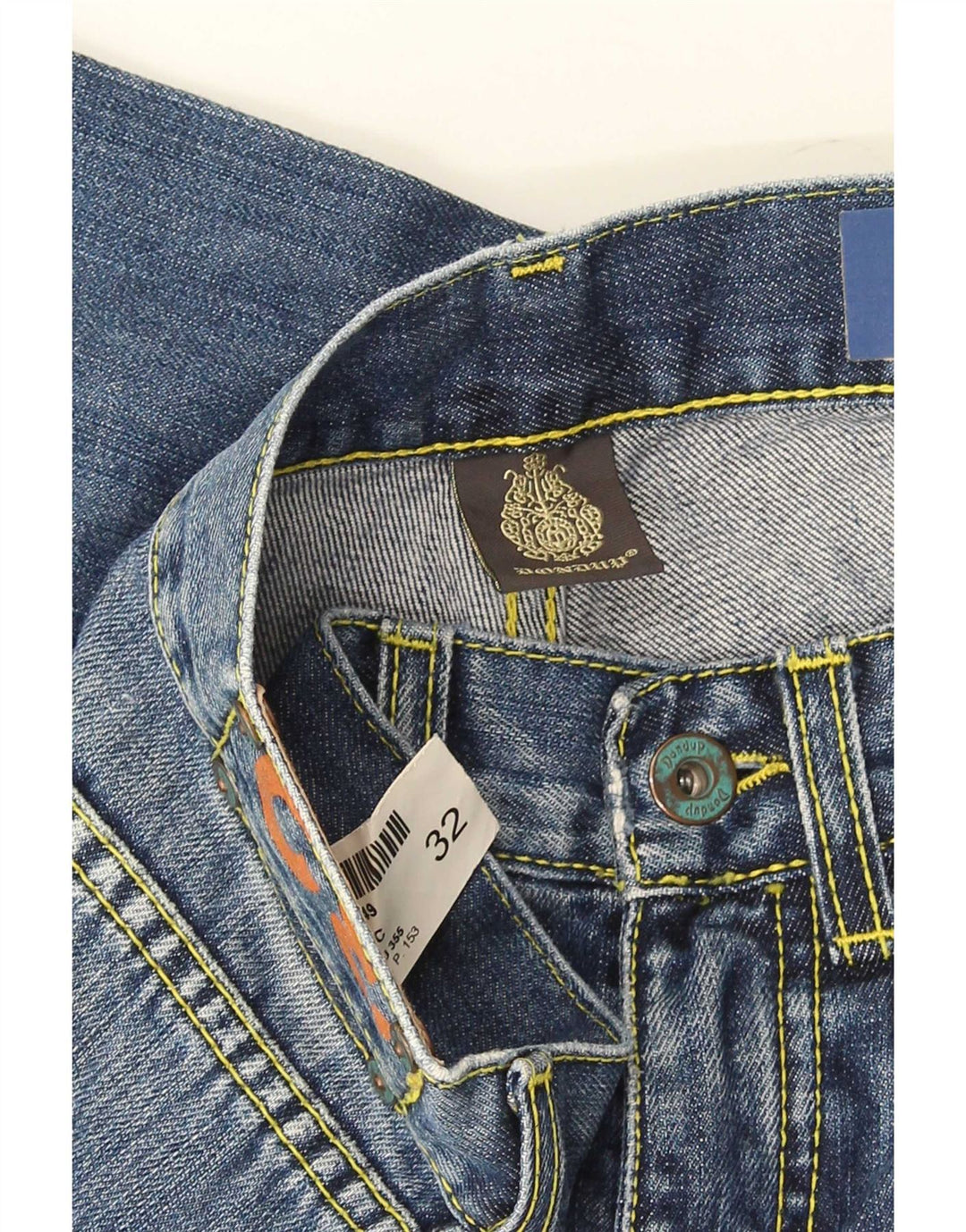 Dondup Mens Standard Straight Jeans W32 L28 Navy Blue
